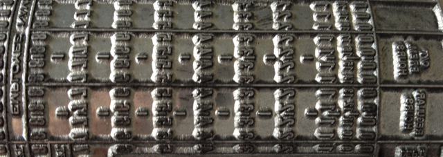 ibm punchcard printing plate
